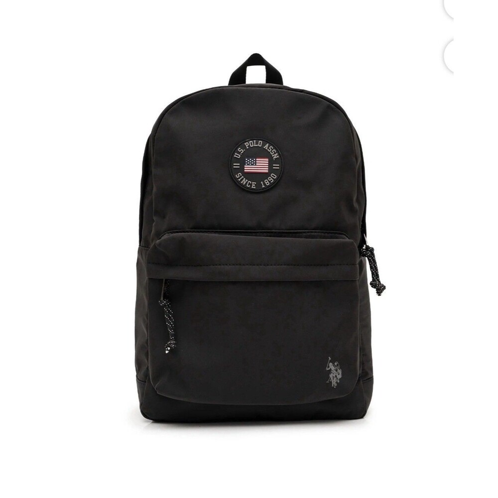 U.S. Polo Assn. Unisex 18" Solid Core Backpack, Black